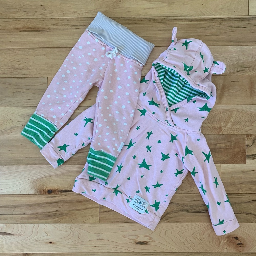 Purl Lamb The Hoodie Company bundle. Hoodies and sweatpants. Size 12-18m